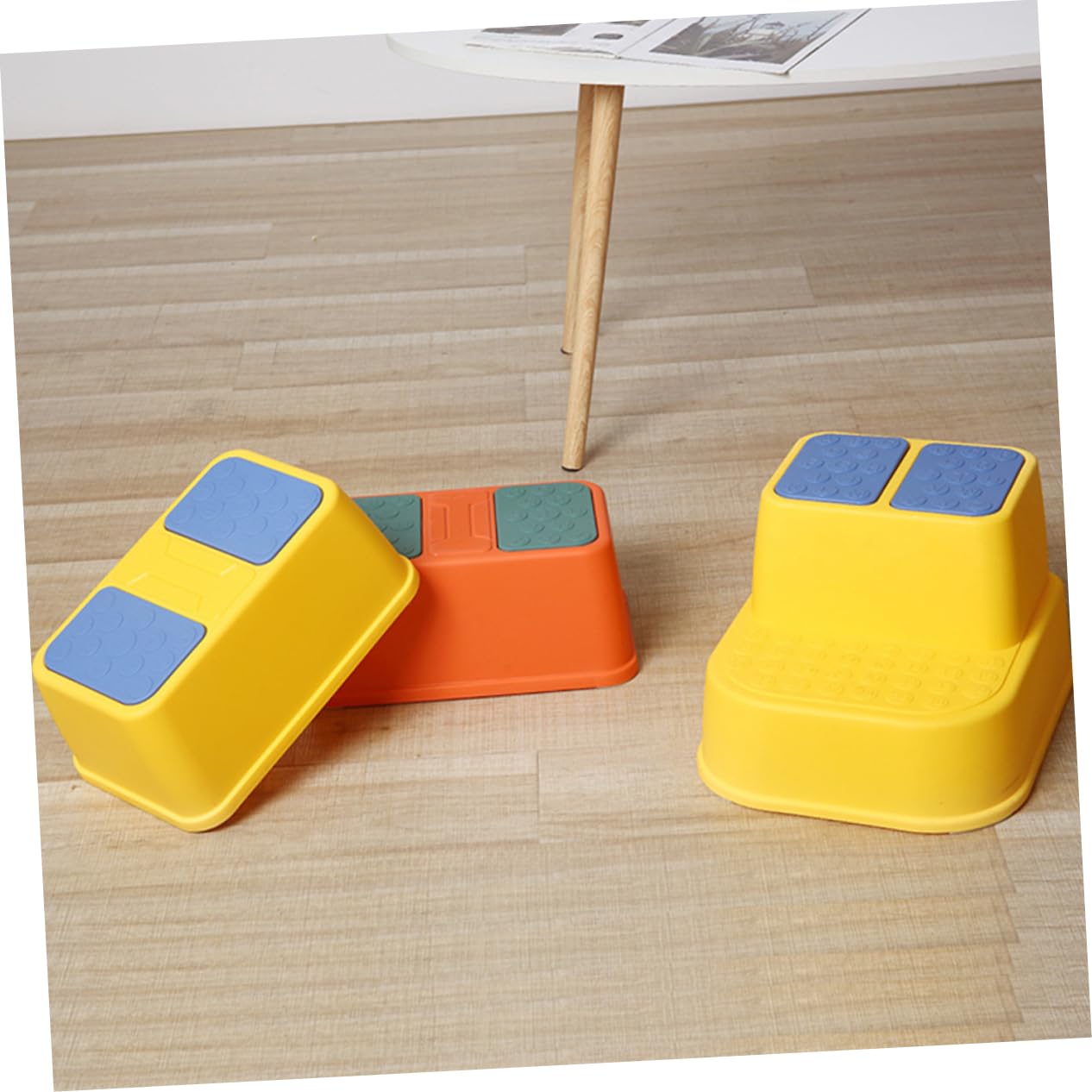 PRETYZOOM Taburete de Escalón para Niños, Antideslizante y Estable, de PP, para Lavabo y Baño, Adecuado para Guardería y Preescolar