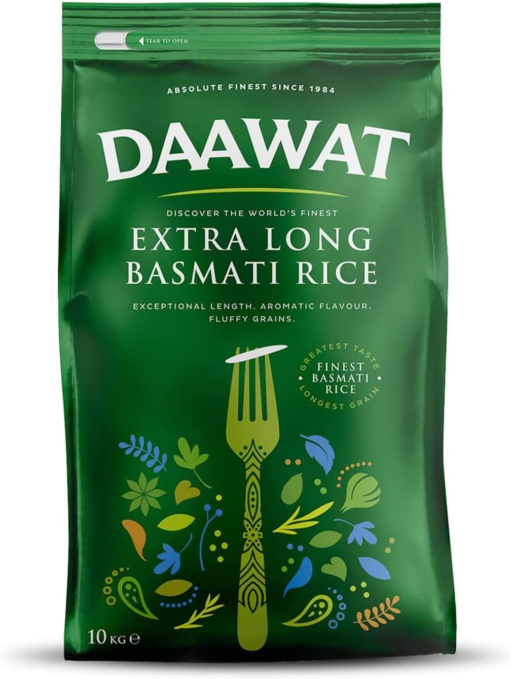 Daawat Extra Long Basmati Rice with Exceptional Length, Aromatic