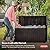 Keter Marvel Plus 71 Gallon Resin Outdoor Storage Box for Patio Furniture Cushions, Throw Pillows, Garden Tools and Pool Floats, Brown