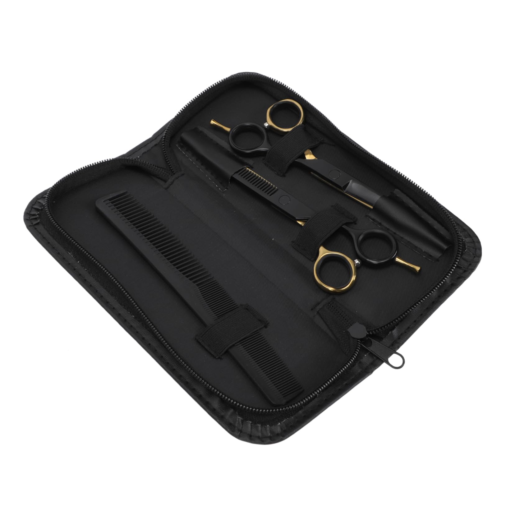 Didiseaon Tijeras De Peluquería Sencillas Tijeras De Dientes Planos De Barbero De Acero Inoxidable Para Salón De Peluquería