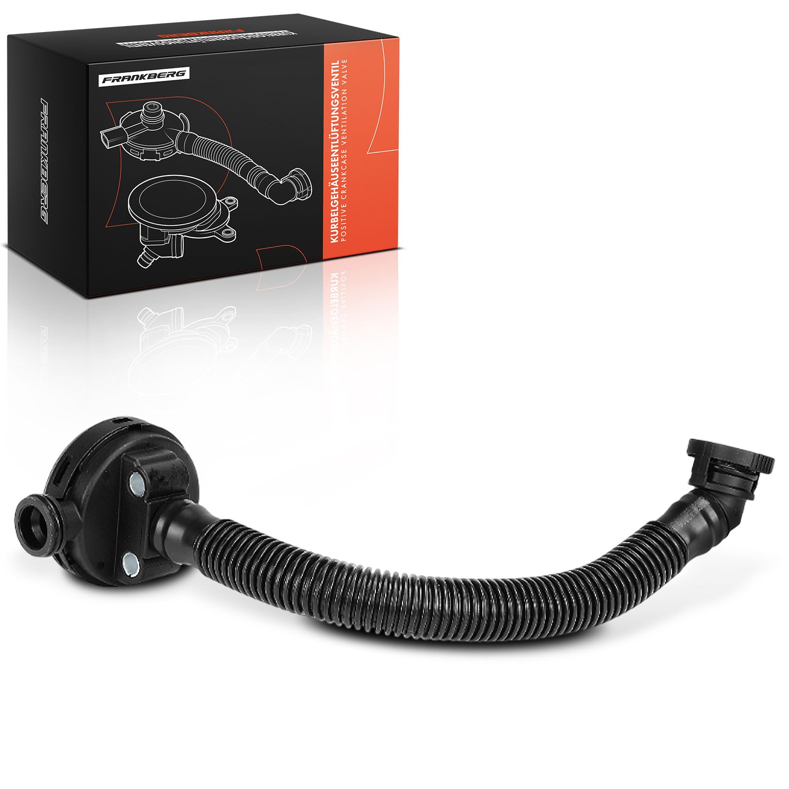 Frankberg Soupape de ventilation du carter avant 03E103201C | Compatible avec: Polo 9A 9N, Polo 6C1 6R1, R.o.o.m.s.t.e.r 5J7, Ibiza IV ST 6J8 6P8, Rapide NH3 NK3 NK6
