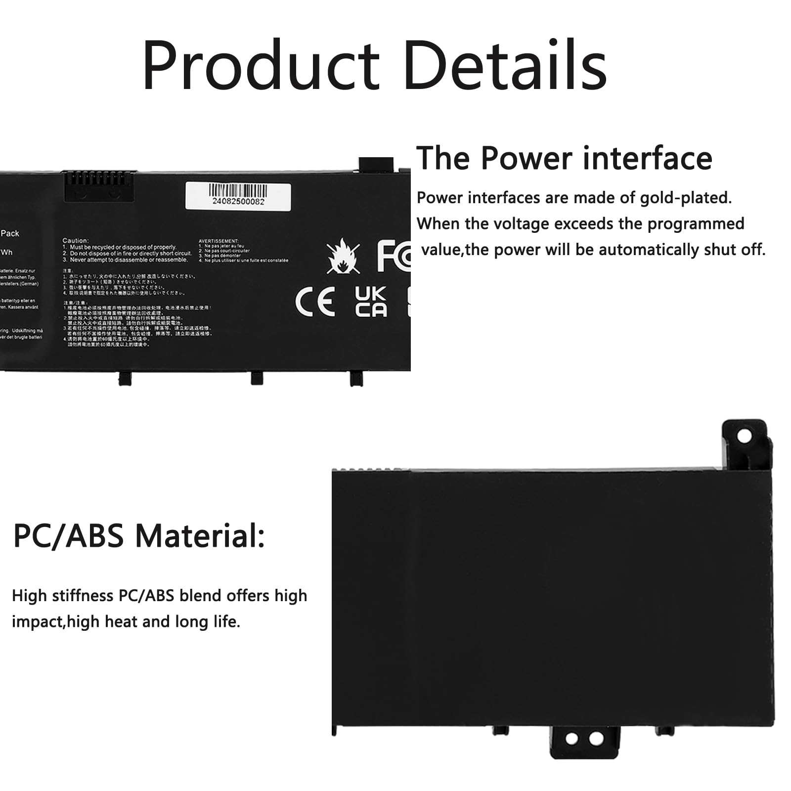 Batteria Per Asus VivoBook Pro 15 N580V – C31N1636 47Wh 11.49V, 4165mAh - 5