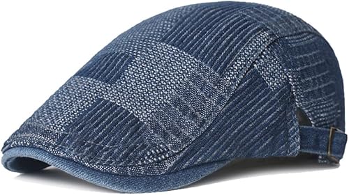 Quanhaigou Gorras de mezclilla unisex para hombre, gorra de algodón para hombre y mujer