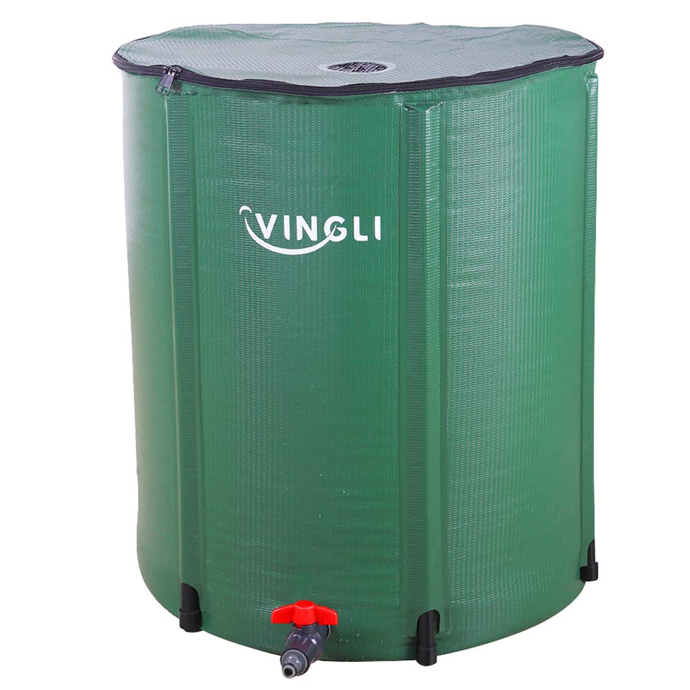 Buy VINGLI 50 Gallon Collapsible Rain Barrel, Portable Water Storage