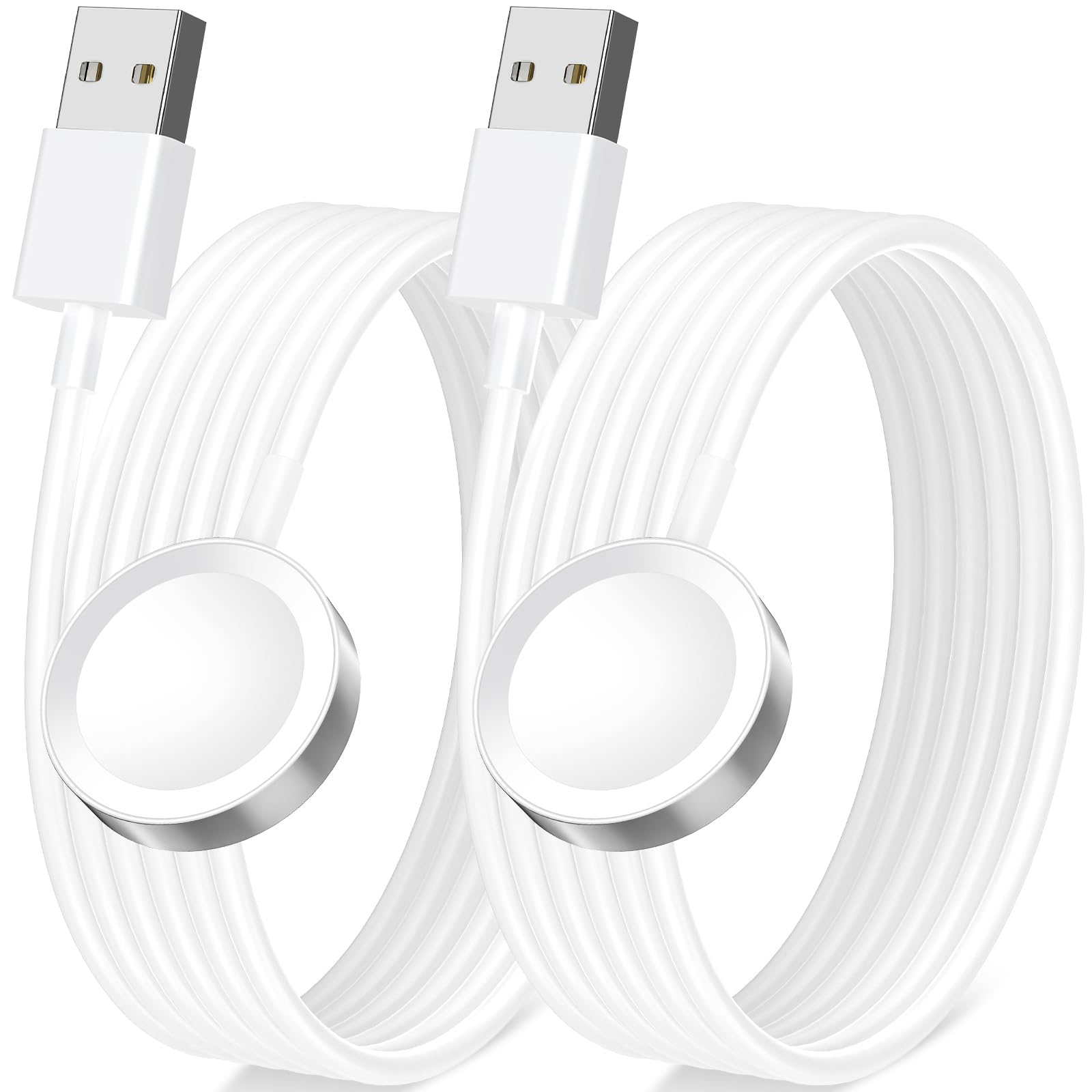 Cargador para Apple Watch magnético inalámbrico antidesconexiones con cable largo pack de 2 8