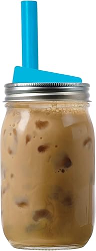 Miniatura 5 de Jarware Blue Straw 82677 - Tapa de boca regular, juego de 4