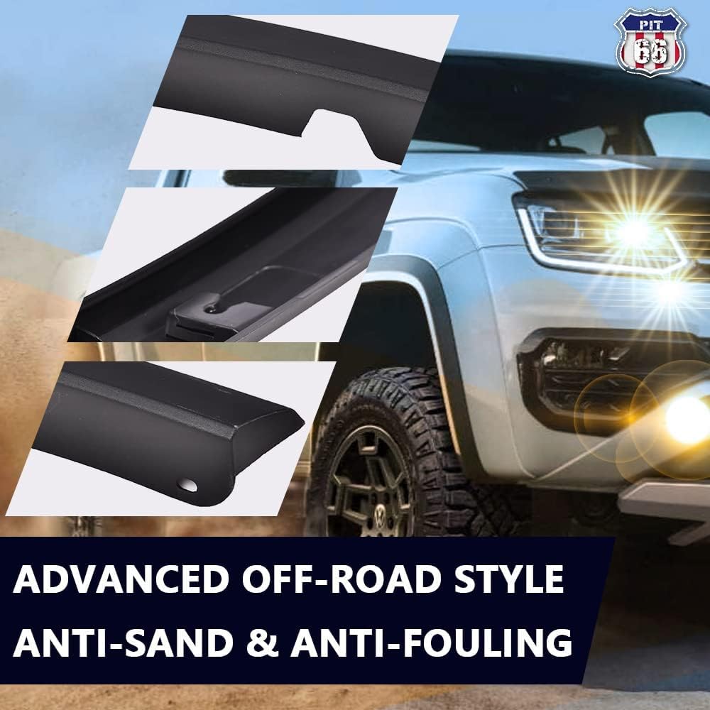 PIT66 Fender Flares Compatible With 2011 2012 2013 2014 2015 2016 2017 Jeep Grand Cherokee Front Right Wheel Flares 1 Pc