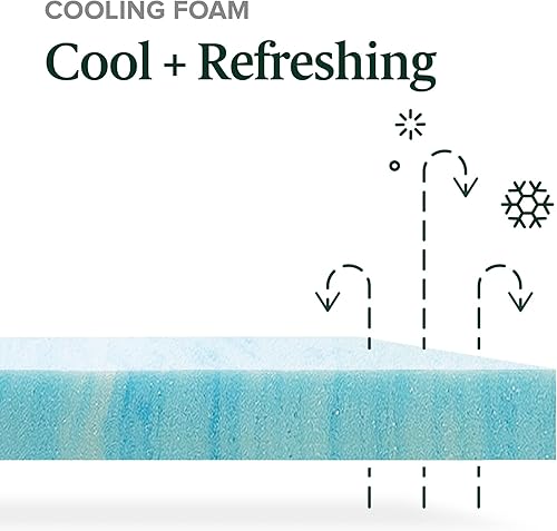 Miniatura 4 de Zinus - Colchón híbrido acolchado de enfriamiento Comfort Support de 12 pulgadas, resortes interiores ensacados para aislar el movimiento, soporte