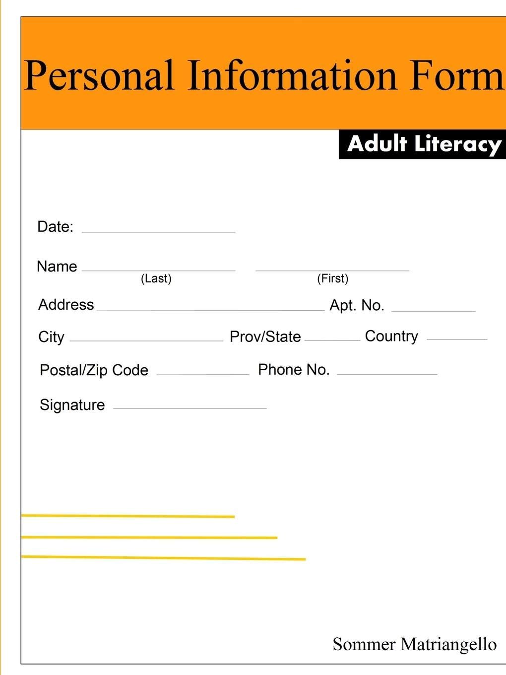 Fill In Personal Information