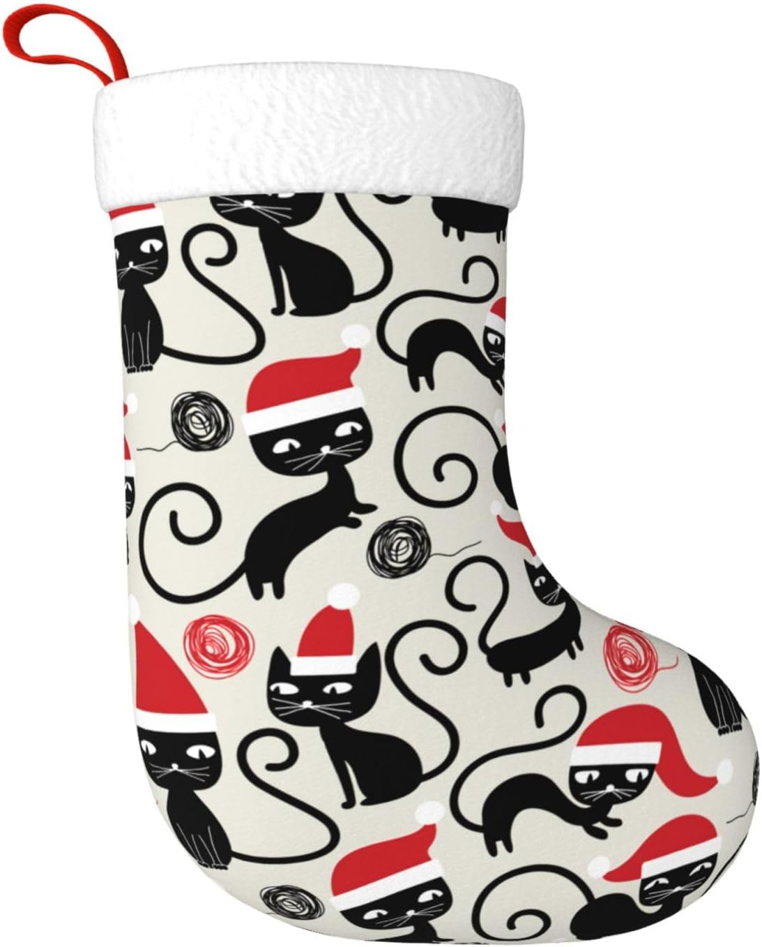 Personalized Christmas Stockings,Cute Funny Cats Kids Christmas Stockings Gift,Large Xmas Stockings Ornament for Family Holiday Fireplace Decorations,18 Inches