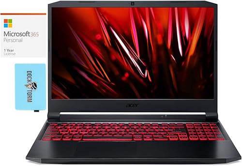 Acer Nitro 5 AN515-57 Laptop para juegos y negocios (Intel i7-11800H de 8 núcleos, 64 GB de RAM, SSD SATA m.2 de 512 GB, GeForce RTX 3050 Ti, 15.6