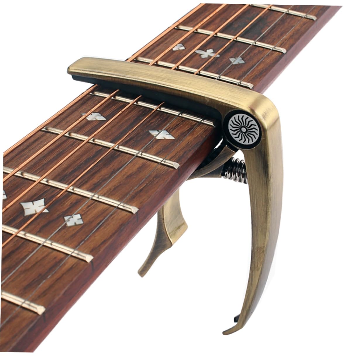 SHOWERORO Acoustic Guitar Tuner Clip-on Clamp Black for Electric Guitar Ukulele Banjo Mandolin 6 String Tuning