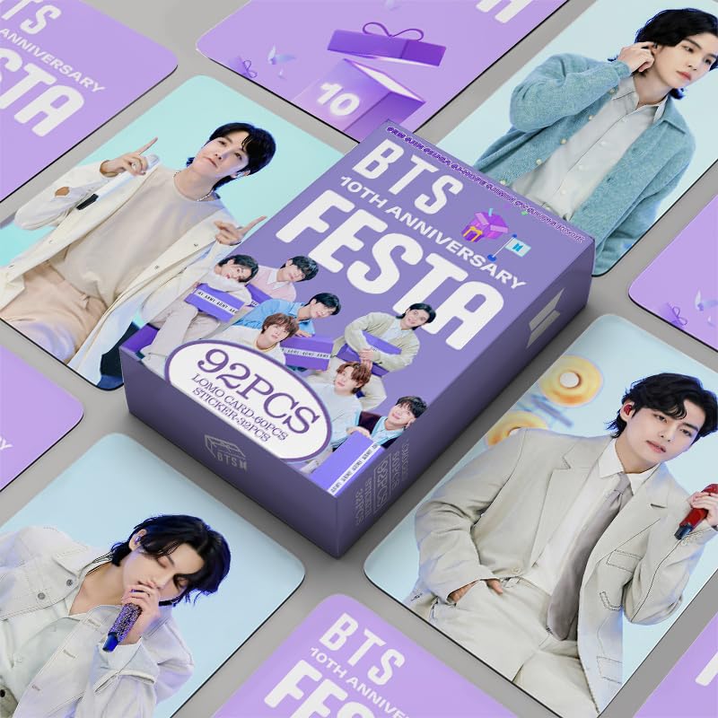 92pcs BTS PhotoCards BTS Lomo Cards, 6 x 9 cm Premium Laser Kpop