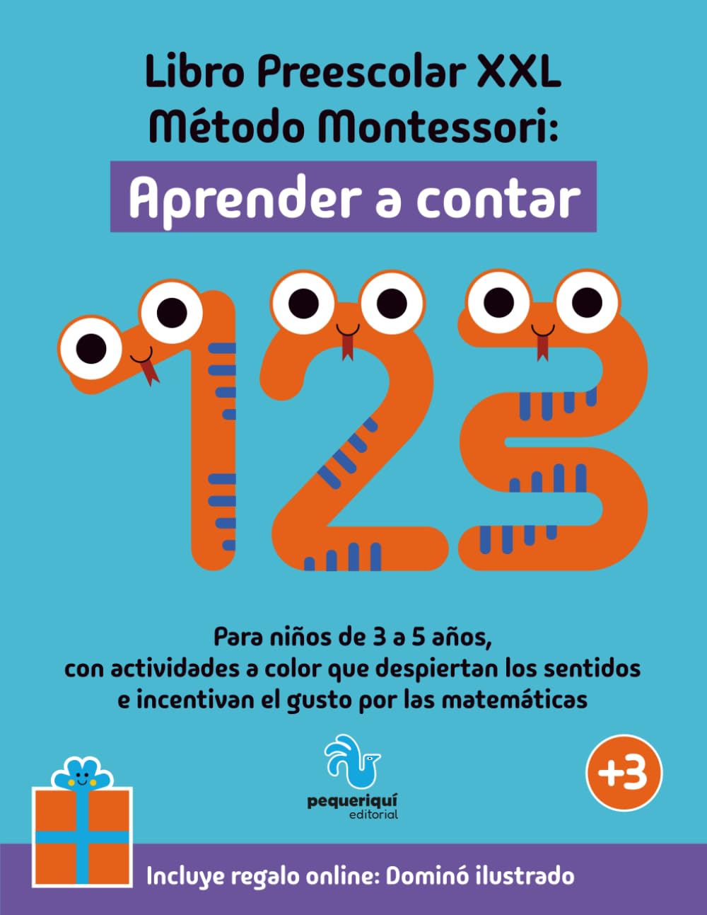 Libro Preescolar XXL – Método Montessori: Aprender a contar: Para niños de 3 a 5 años, con actividades a color que despiertan los sentidos e incentivan el gusto por las matemáticas