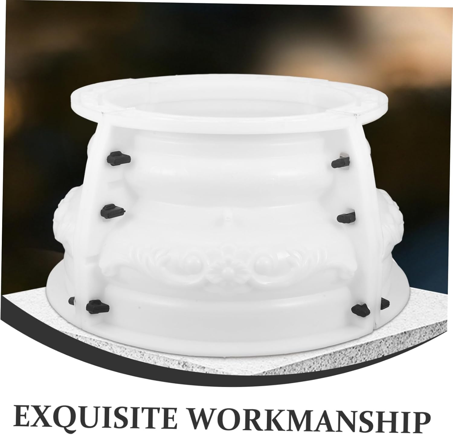 TOYANDONA Concrete Roman Column Base Mold Diy Roman Column Molds for Authentic Construction for Villas and Courtyards Durable and Easy to for Monuments and Structures