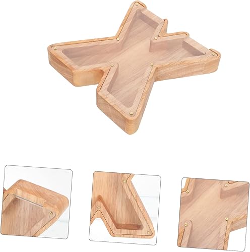 Miniatura 9 de 4pcs Alphabet Piggy Bank Saving Pot Household Coin Container Alphabet Designed Piggy Bank Decorative Money Pot Coin Bank Wood Saving Pot Small