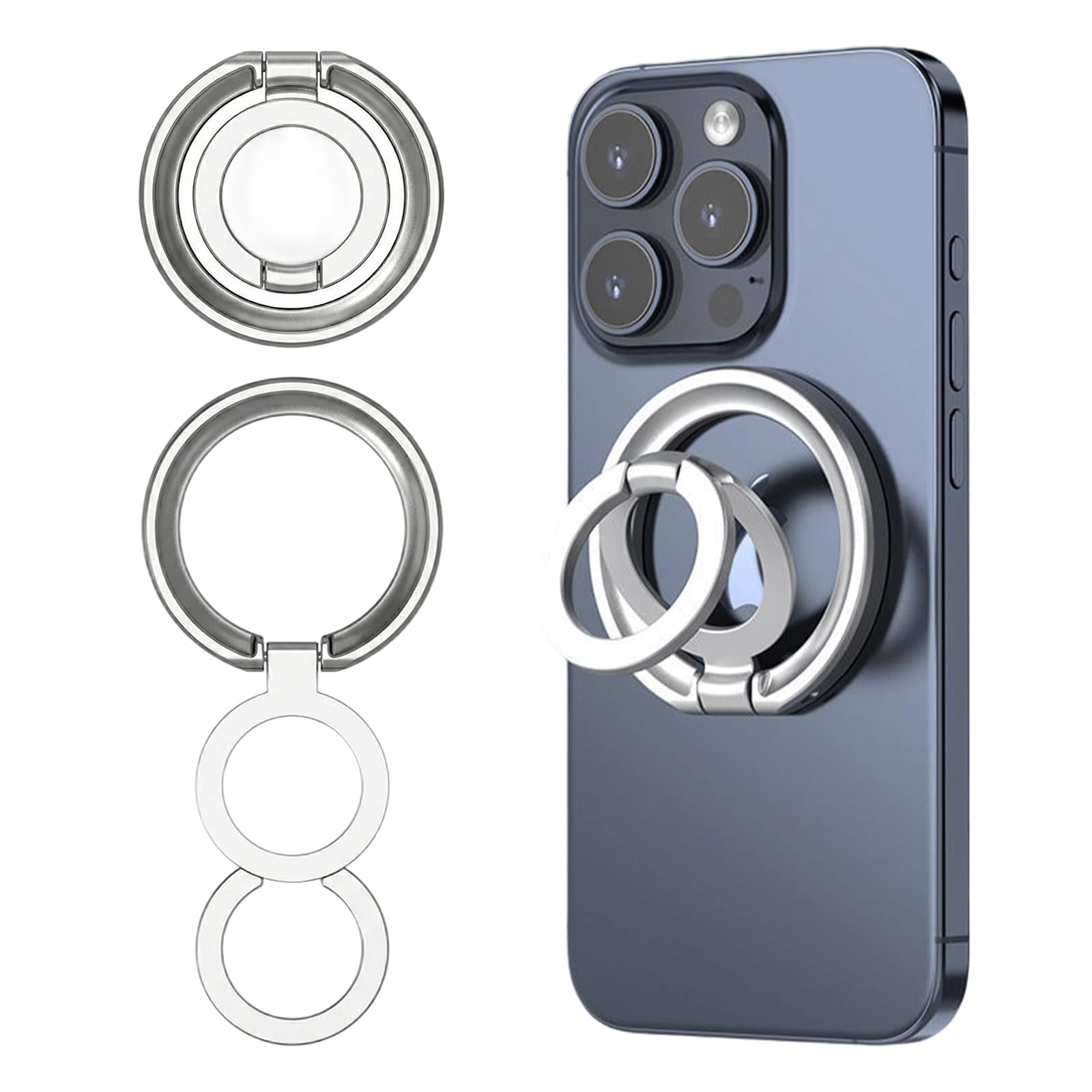 Supporto Magnetico ad Anello per MagSafe – Compatibile con iPhone 12-17 Pro Max e Samsung Galaxy Serie S/A