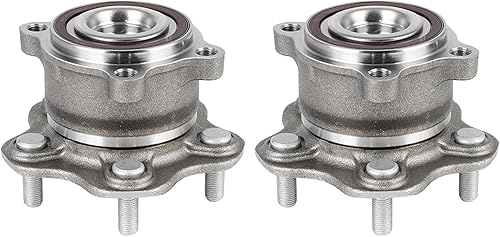 SCITOO Conjunto de cubo de rodamiento de rueda trasera 512389 para Nissan Altima 2007 no ABS 5 lengüetas