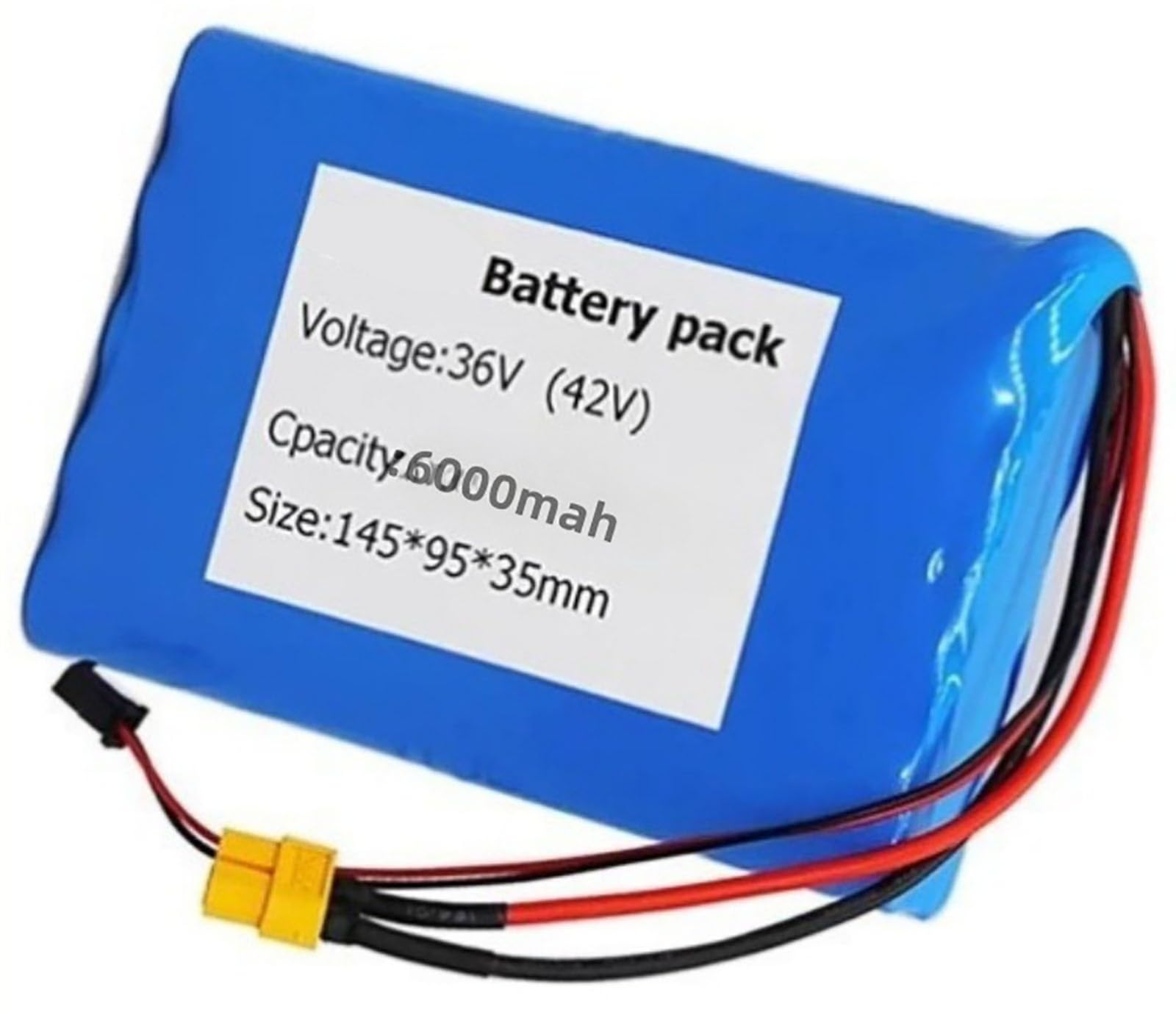 36V 6Ah Batterie pour Vélo Électrique 36V 10S2P Batterie De Remplacement Étanche pour Moteur De Vélo Électrique 50W 150W 250W 350W, avec Chargeur