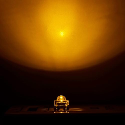 Miniatura 2 de Chanzon 100 unids 0.197 in Piranha Superflux Amarillo LED Diodo Luces Transparente 4 Pines DC 3V 20mA) Iluminación Bombilla Lámparas Electrónica