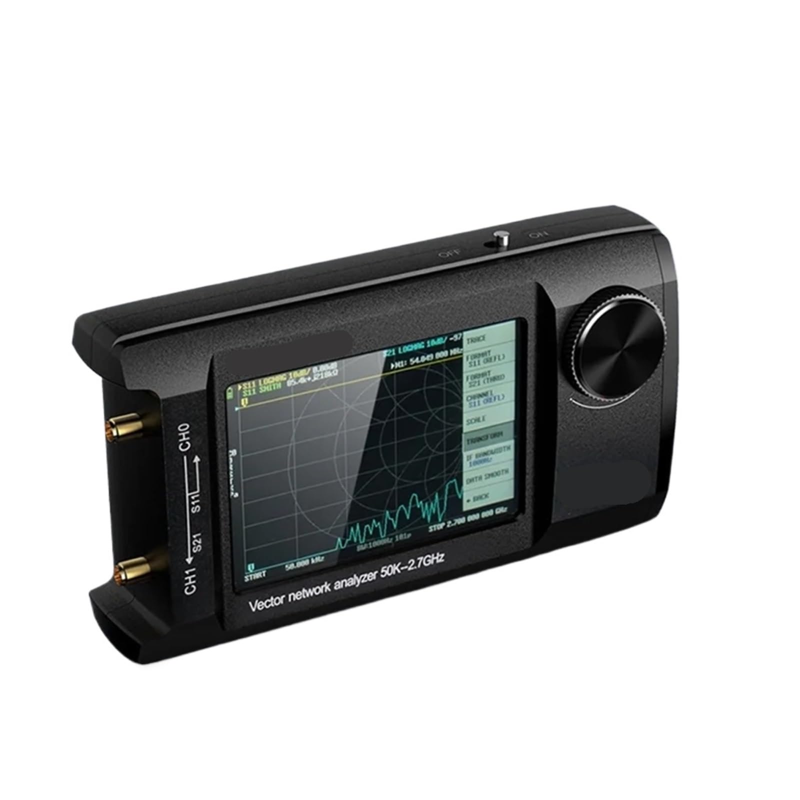 Antennenanalysator, Vector Network Antennenanalysator 4 Zoll IPS LCD-Display Touchscreen 50 kHz 2,7 GHz eingebaut 5000 mAh,für die Netzwerkkabeldiagnose