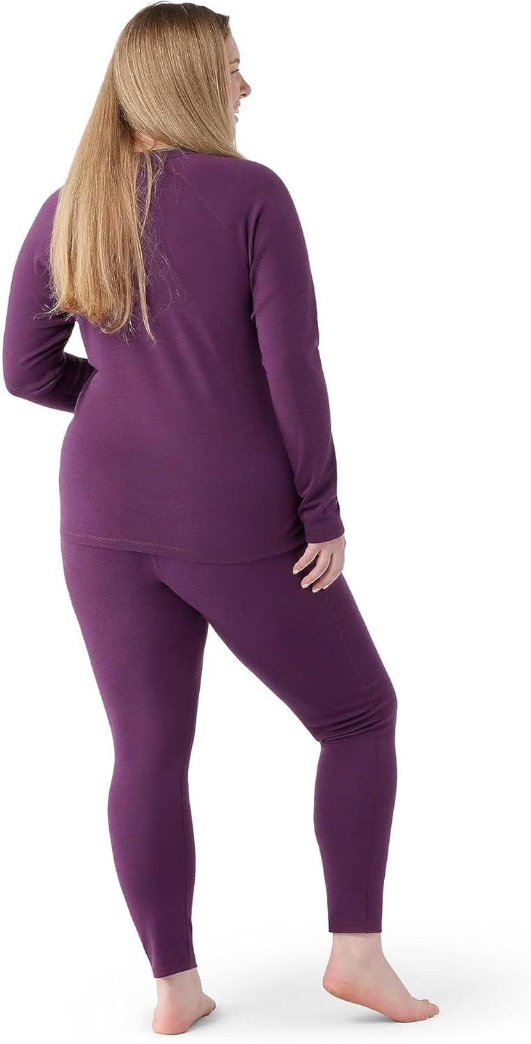 Smartwool Plus Size Classic Thermal Merino Base Layer Crew Purple Iris Heather 3X