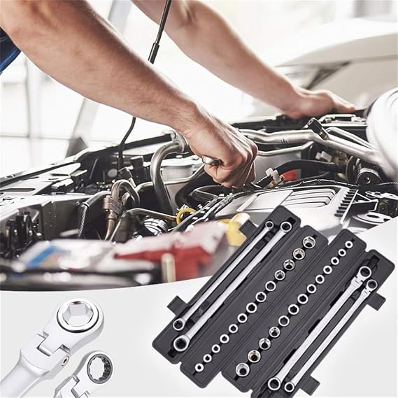 15pcs Adjustable Ratchet Wrench Kit (1)