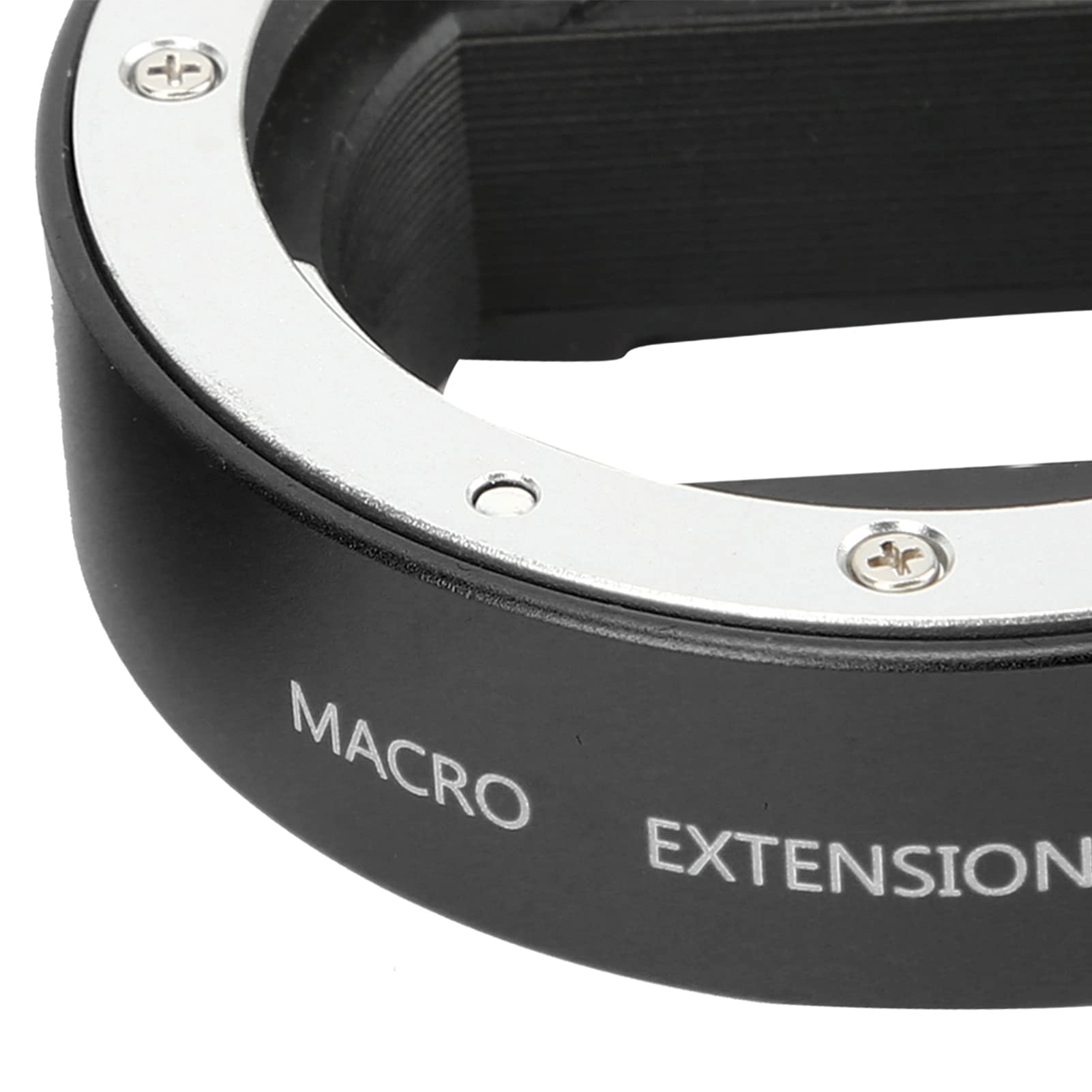 Tubo de extensión Macro de Metal de Montaje NEX, Enfoque automático de 10mm y 16mm para A7S3/A7R3/A9II/A6600/A7C/A7 (Negra)