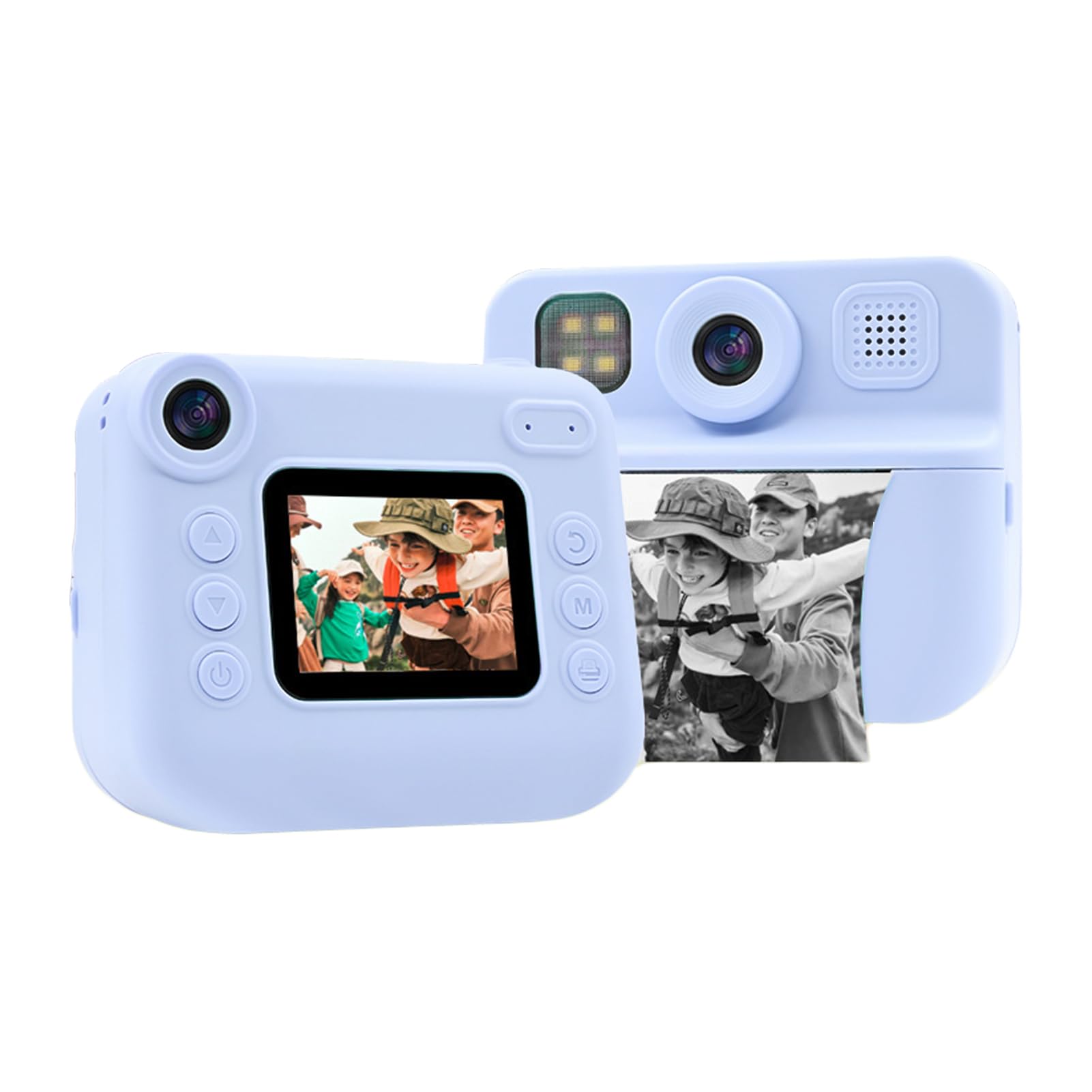 Andoer Sofortbildkamera für Kinder, Digitalkamera für Kinder mit Druckpapier, 2,0-Zoll-Bildschirm Reisekamera für Jungen und Mädchen 3-14 Jahren (Blau)