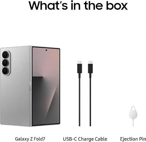Miniatura 11 de Samsung Teléfono celular Galaxy Z Fold7, teléfono inteligente AI de 512 GB, Android desbloqueado, ediciones de fotos AI, pantalla grande, batería de