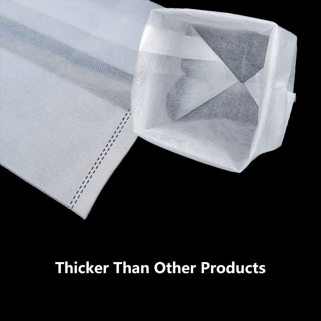 Bolsa grande de cultivo de plántulas no tejidas, 50 bolsas de tela para plantas de 11.2 x 10.2 pulgadas, macetas de tela para plantar, jardinería, suministros de jardín en el hogar