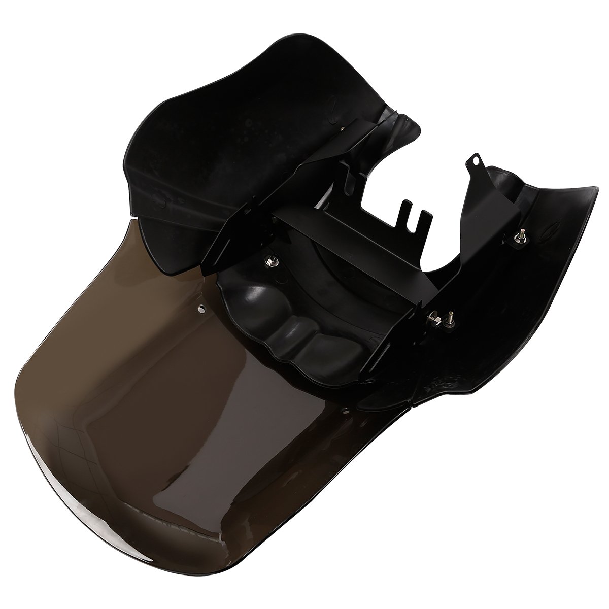 TCMT Carenatura anteriore + parabrezza da 15" adatto per Harley Dyna Street Fat Bob Wide Glide