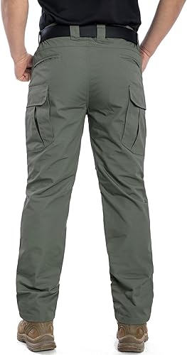 Miniatura 2 de NAVEKULL Pantalones tácticos al aire libre para hombre Rip Stop ligeros impermeables militares combate carga trabajo senderismo pantalones