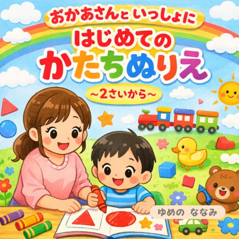 おかあさんといっしょに、はじめてのかたちぬりえ～２歳から～