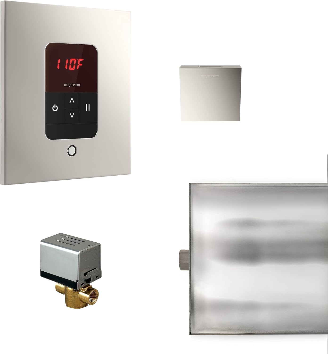 Mr. Steam BasicButler Square Package (Polished Nickel)