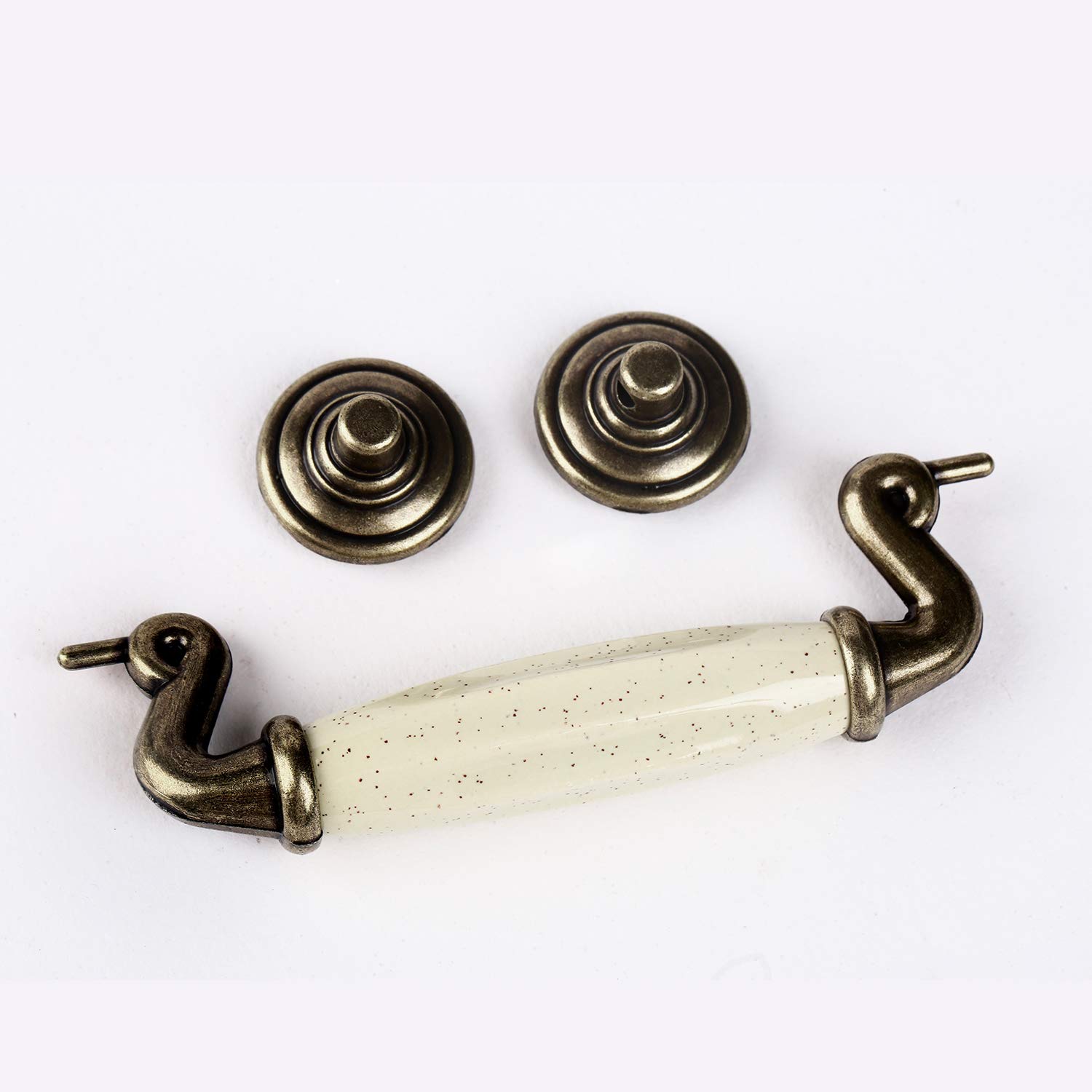 Retro 10pcs European Antique Kitchen Door Furniture Handles Ceramic