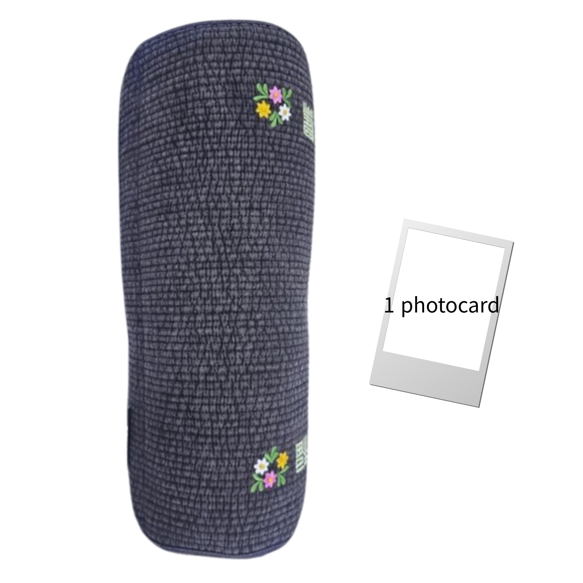 Jungkook's Pick Nackenstützkissen aus koreanischem Buchweizen + JK-Fotokarte für B.T.S-Fans, Schwarz, 30,5 cm