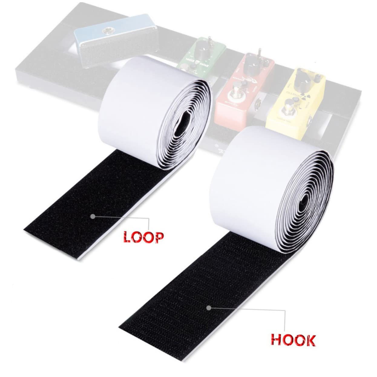 GOOHOCHY Effect Pedal Mounting Tape Pedalboard Tape Guitar Effect Sticker Pedal Accessory (1 Roll)