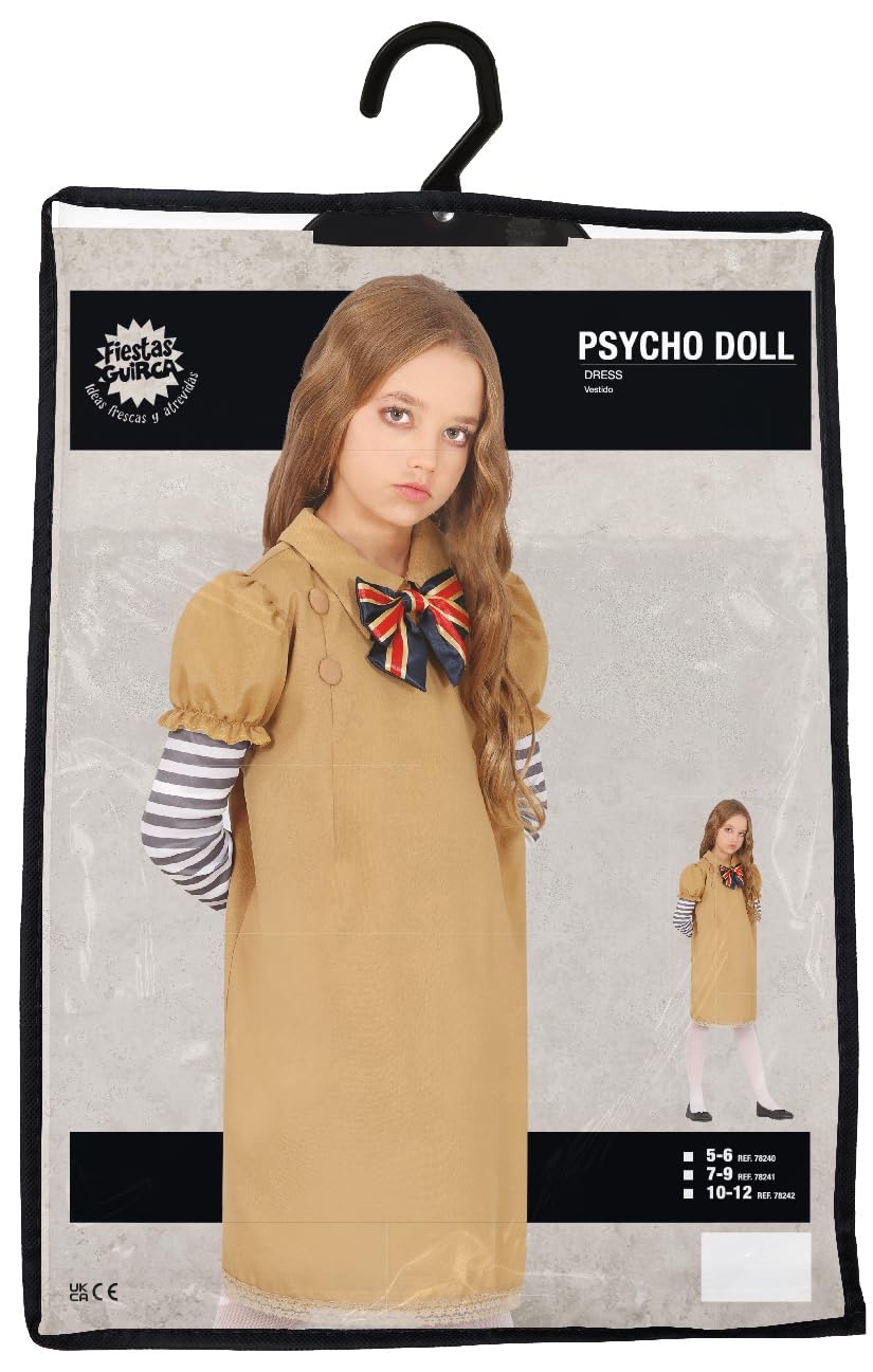 FIESTAS GUIRCA Psycho Doll Girls Fancy Dress Costume - Killer Robot Girl - Halloween Girls Costumes Age 7-9 Years - Image 4
