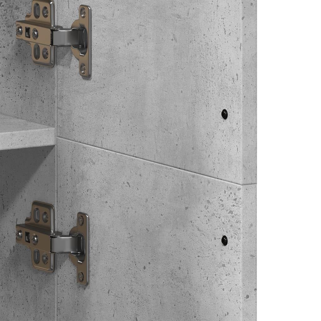 Générique Buffet Haut Gris béton 70x35x180 cm Bois d'ingénierie,Meubles, Armoires & Meubles de Rangement, Casiers & armoires de Rangement, Gris (Poids 51.88KG)