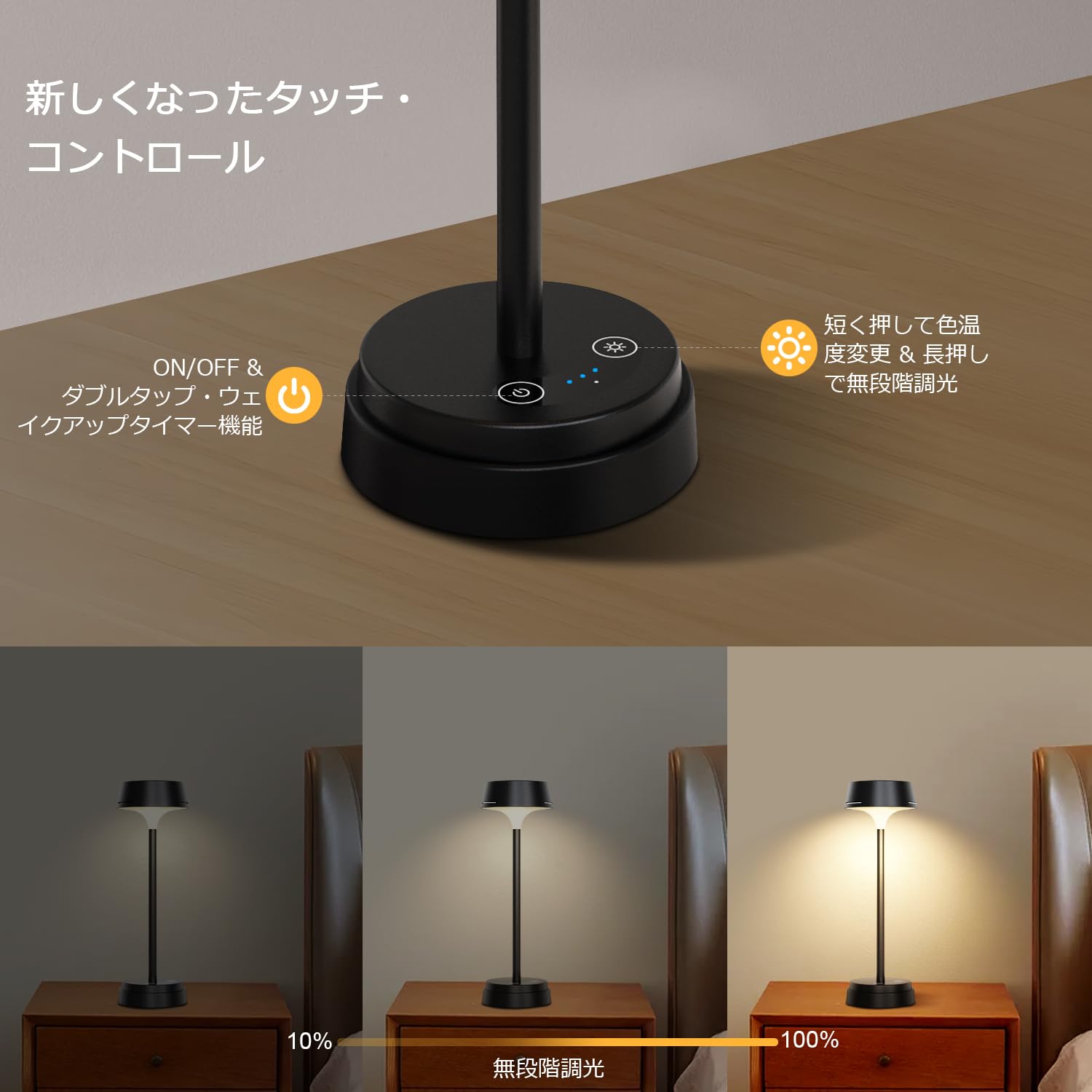 Amazon.co.jp : Govssing テーブルランプ 5200mAh 間接照明 おしゃれ 