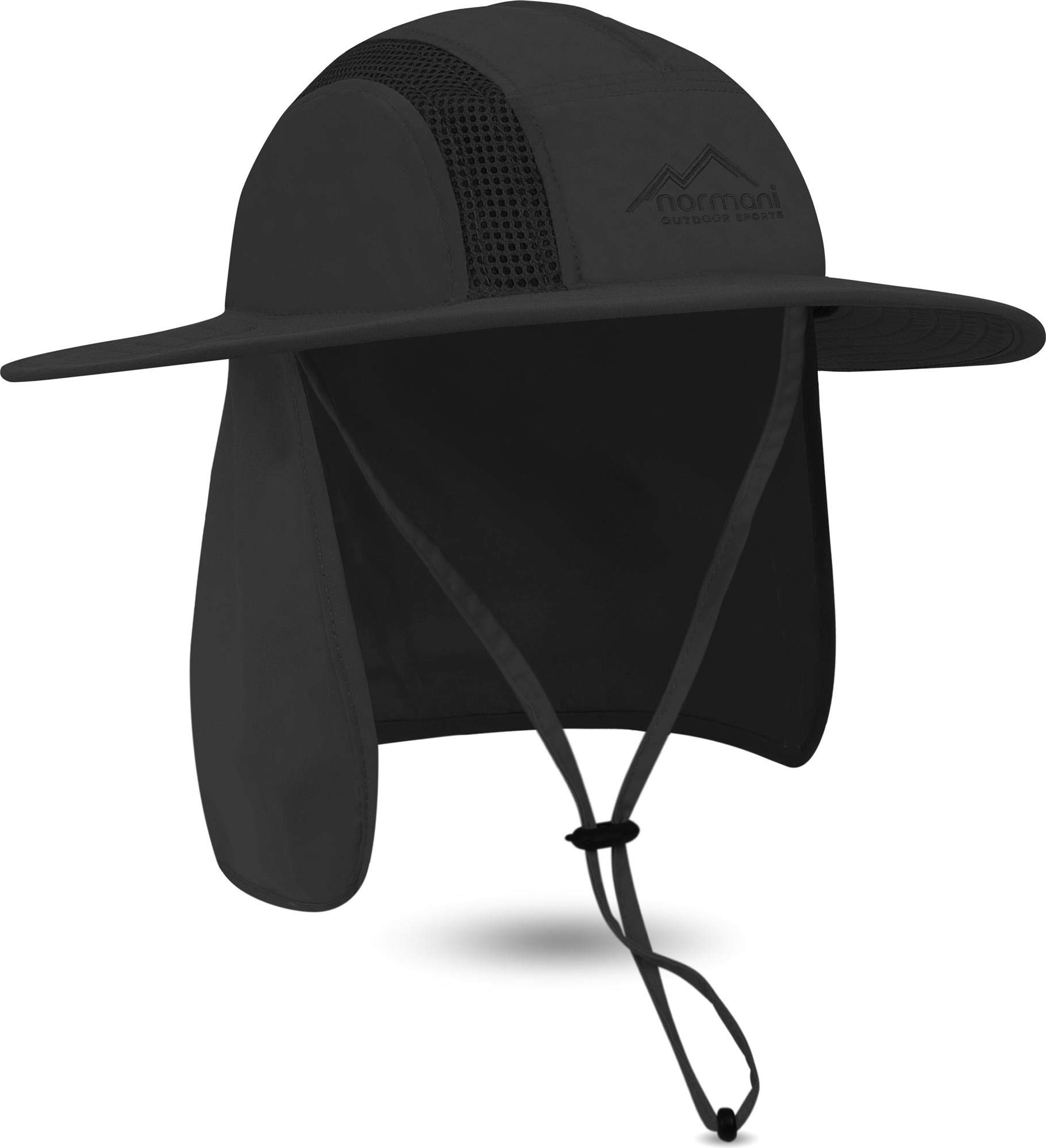 normani Outdoor Sports Sonnenhut Buschhut Outdoor Schlapphut mit Nackenschutz und atmungsaktives Mesh-Gewebe (UV-Schutz 40+)