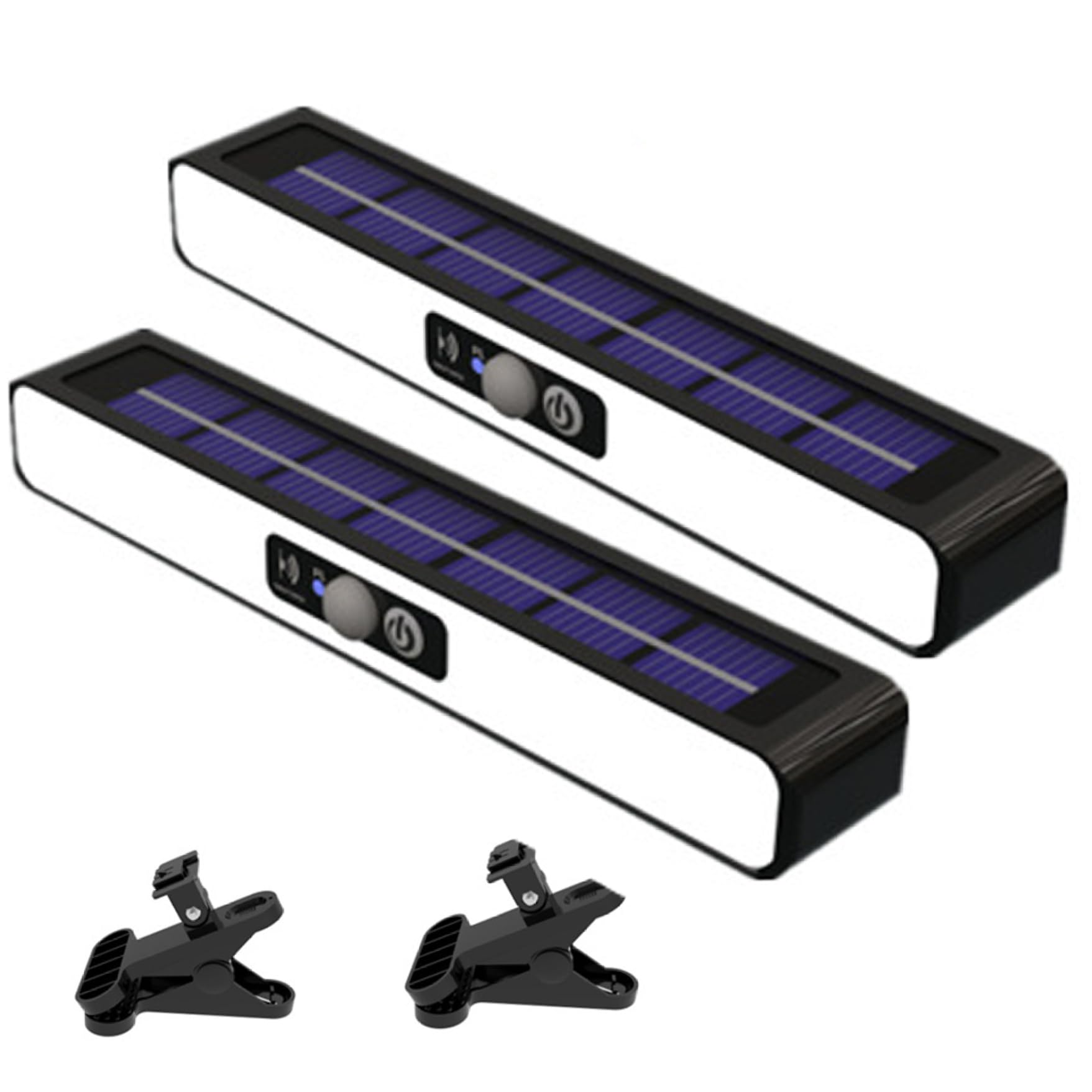 Lampe solaire à clipser 36 LED avec détecteur de mouvement pour éclairage extérieur