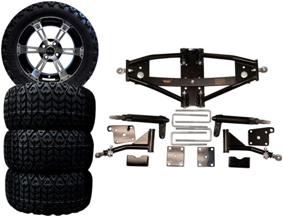 3G 6" Deluxe Lift Kit Combo with 14" Colossus for Club Car Precedent Golf Carts