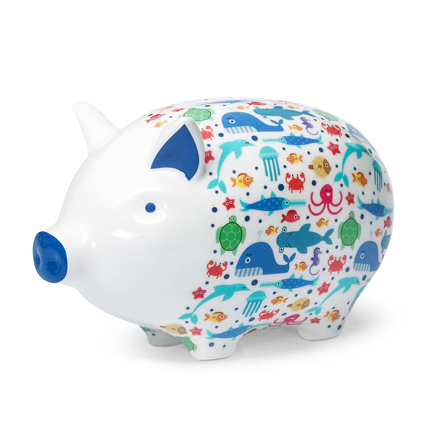 Amazon.co.jp: Tilly Pig セラミック貯金箱 子供用 海の下 魚&動物
