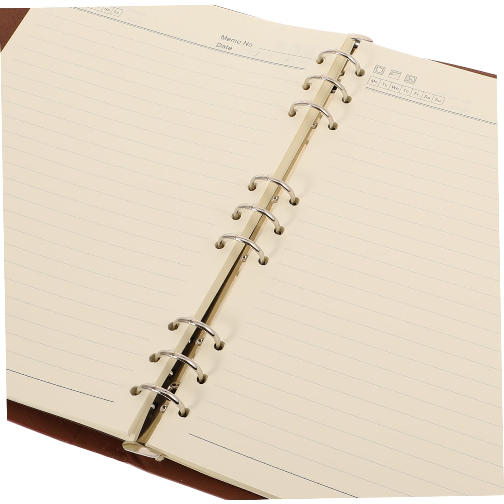 Artibetter Carnet de Notes en Pu Couverture Rigide à Anneau pour Homme Pages Lignées pour L'écriture Quotidienne et Scolaire