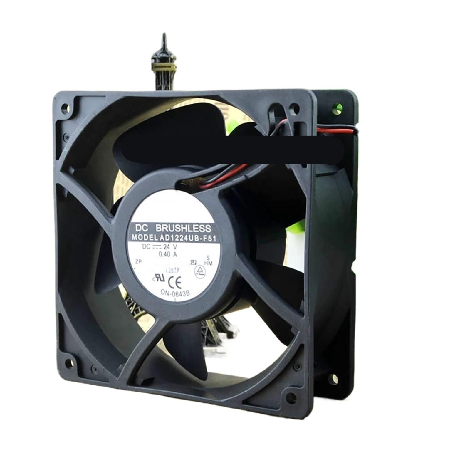YLPWKMVZ Case Cooling Axial flow Server Driver Fan 24V 0.40A 120 * 120 * 38MM AD1224UB-F51