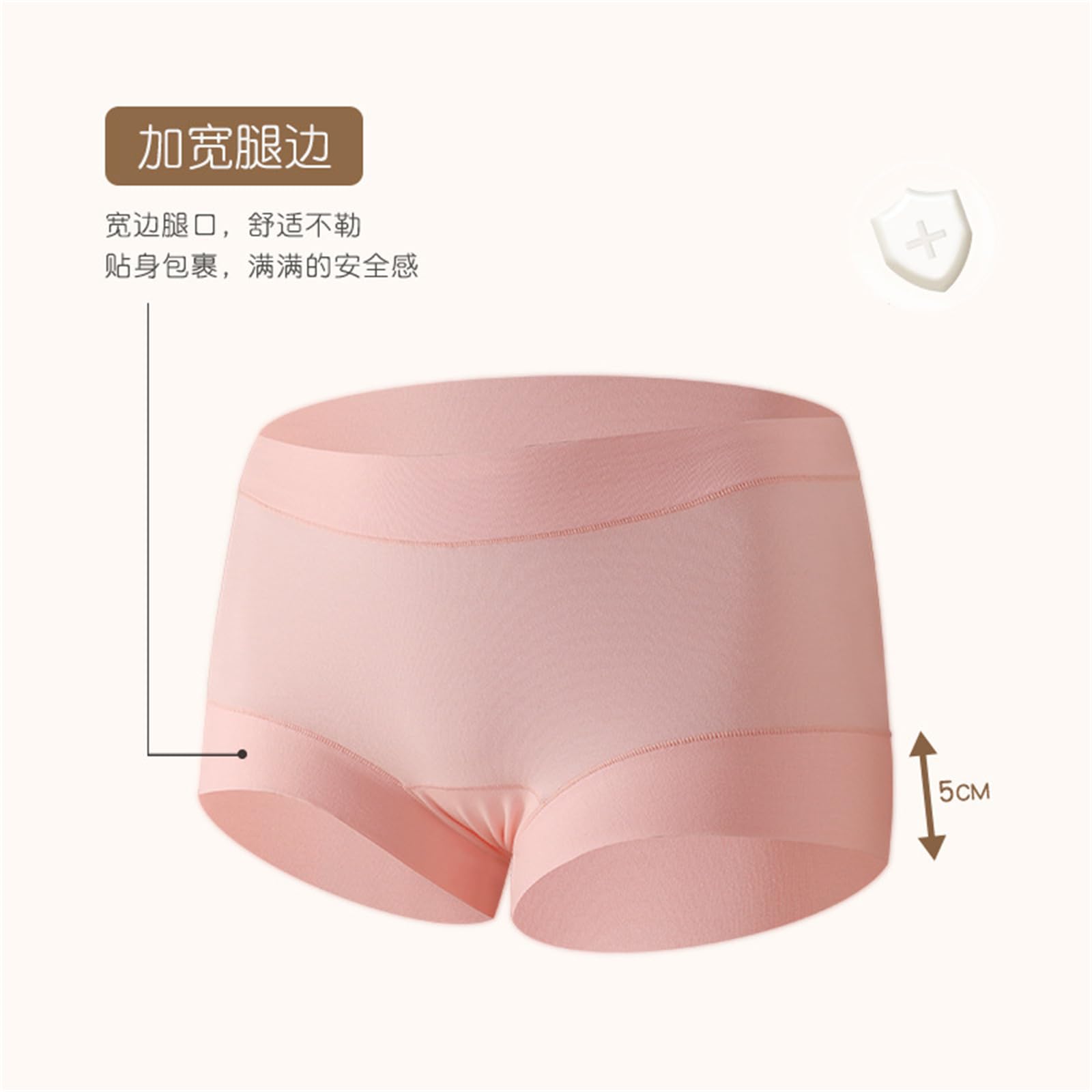 Culotte Hipster Donna 60 Count Long-Staple Cotone da Donna Medio-Vita Grande Traspirante Senza Cuciture Slip 3 Confezioni