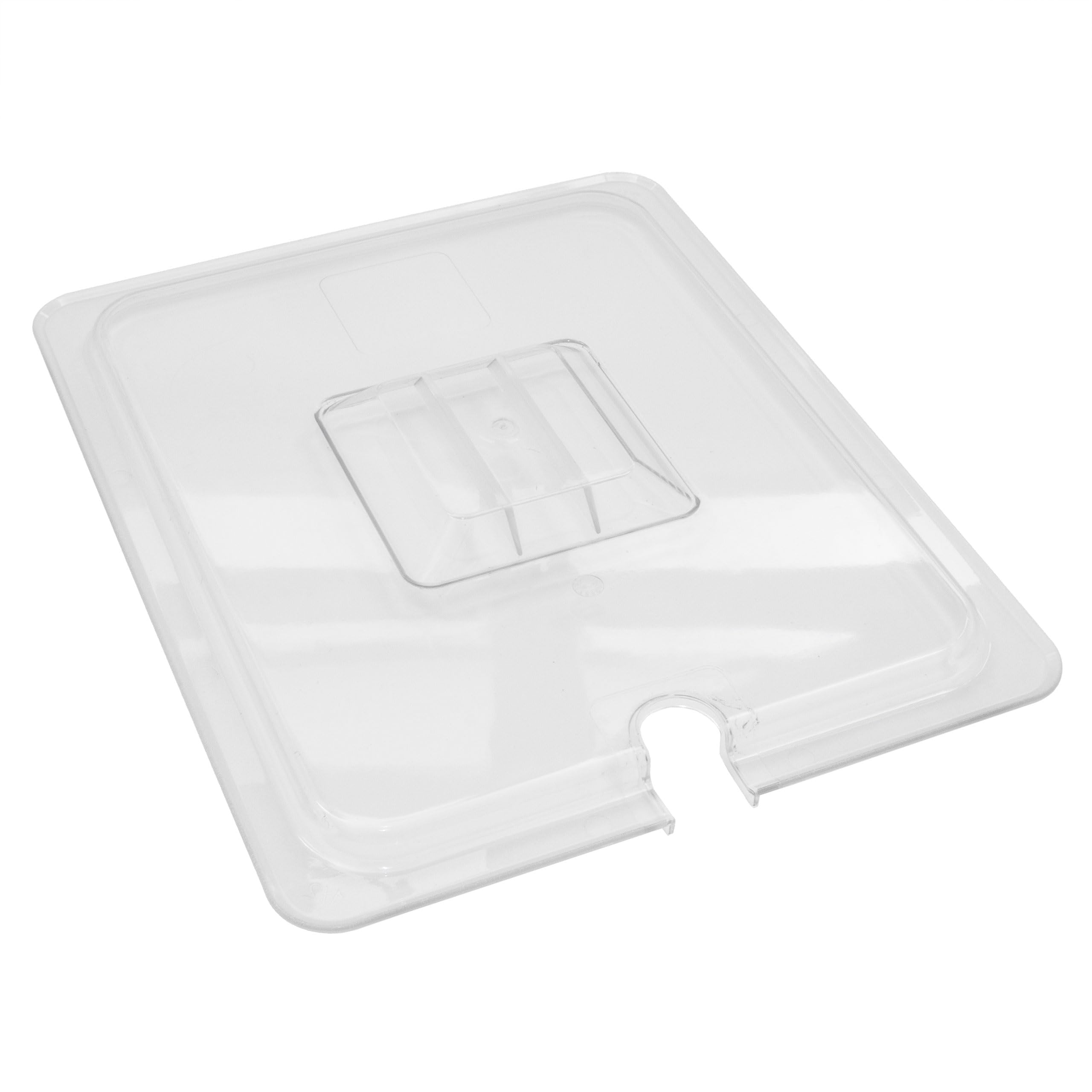6 Stück Polycarbonat Deckel mit Aussparung GN 1/2 Gastronormbehälter GN-Behälter Gastronorm Kunststoff