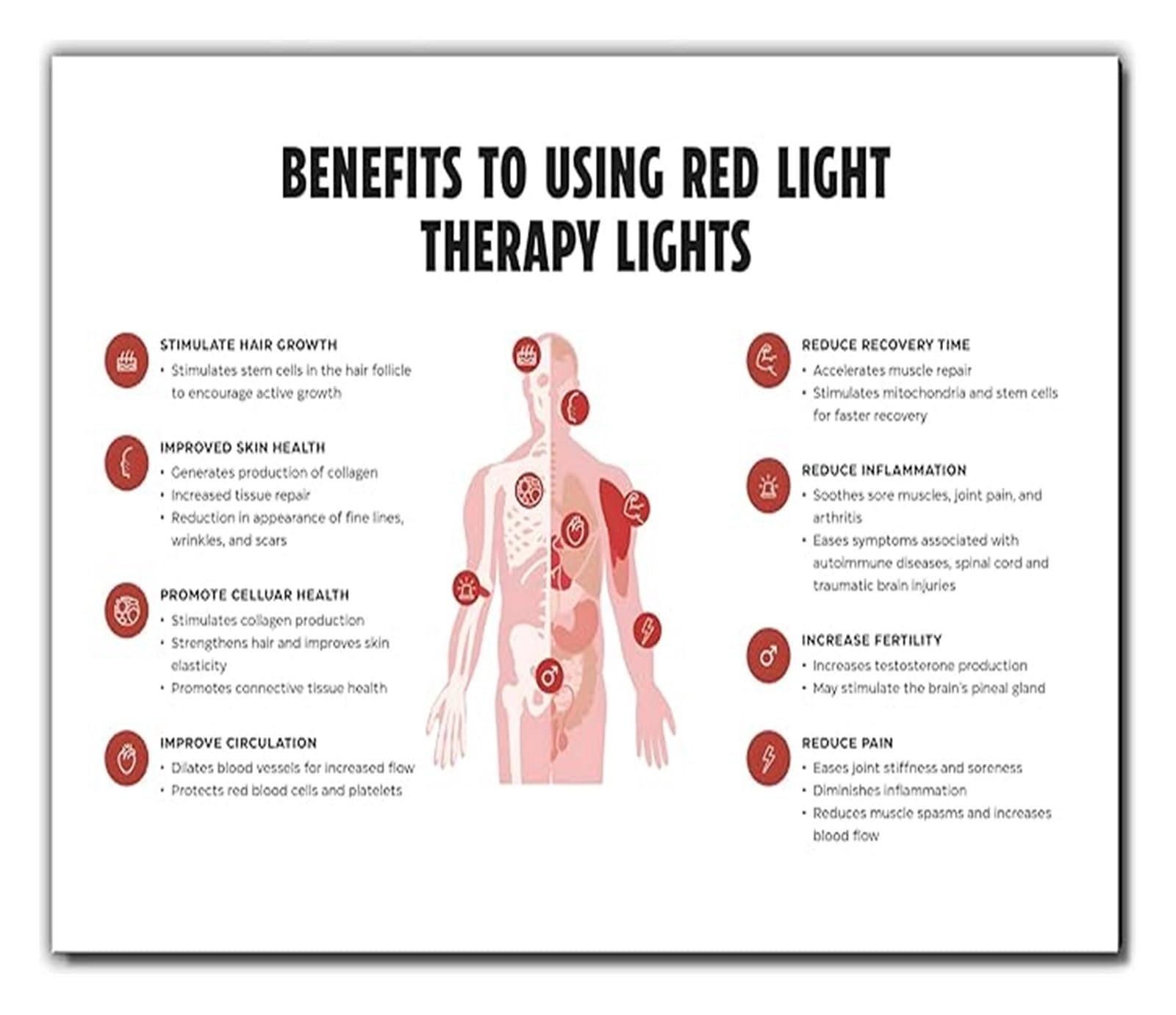 LLBOGRGGN Information Poster Health Wellness Wall-Art Decor for Modern Office Bedroom Living Room(Unframed,16x24inch(40x60cm))